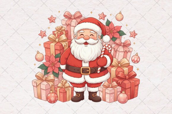 Christmas Coquette Pink Santa PNG: A Review for Sellers