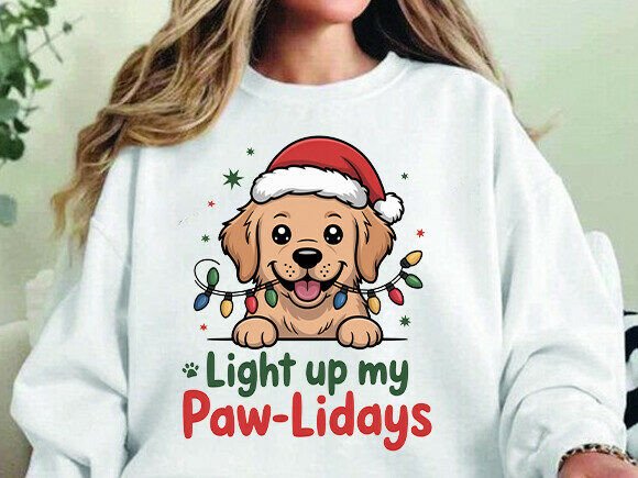 Christmas Golden Retriever Dog Holiday: A Review of the Illustrations