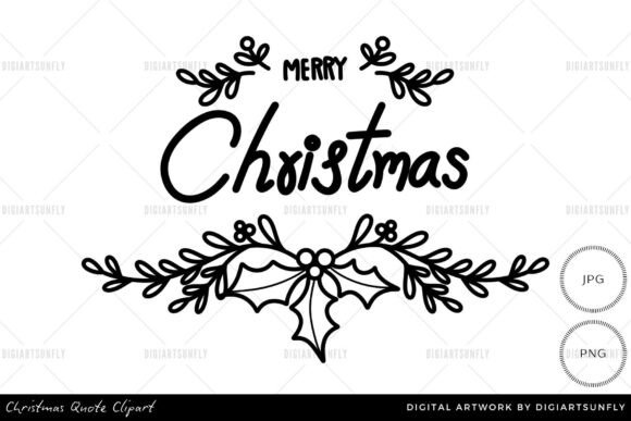 Christmas Lettering Quotes Illustrations