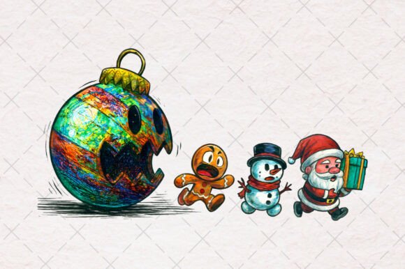 Christmas Ornament Ball Funny Santa PNG: A Review for Digital Sellers