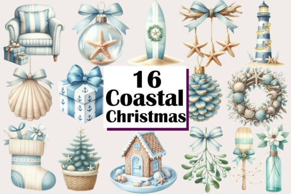 Coastal Christmas Clipart Embroidery Review