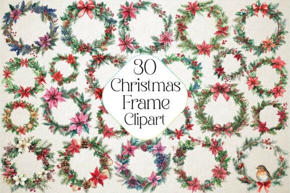 Coquette Christmas Frame Clipart Bundle: A Review for Illustrations Sellers