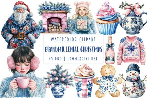 Grandmillenial Christmas Clipart: A Crafter’s Review of Seasonal Illustrations