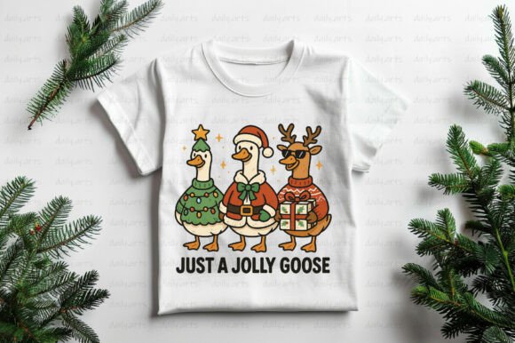Just a Jolly Goose,Christmas Goose PNG Review for Illustrations