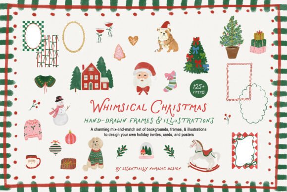 Watercolor Christmas Clipart Frames: A Designer’s Review