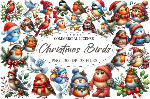 Whimsical Christmas Birds Clipart Bundle: A Practical Review for Digital Sellers
